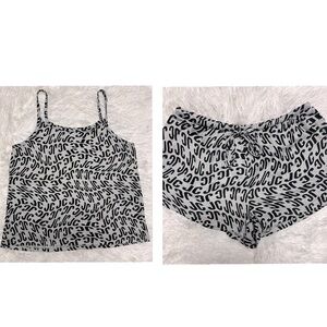 Juicy Couture Black and Gray Pajama Set